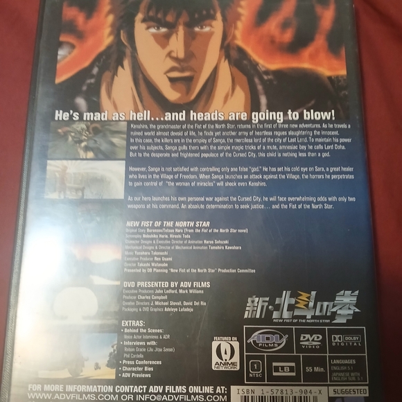 New Fist of the North Star, Volume 1: The Cursed City! DVD - Picture 2 of 4